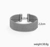 European & American Fashion Titanium Steel Woven Bracelet Plated with 18K Gold - Colorfast Jewelry.