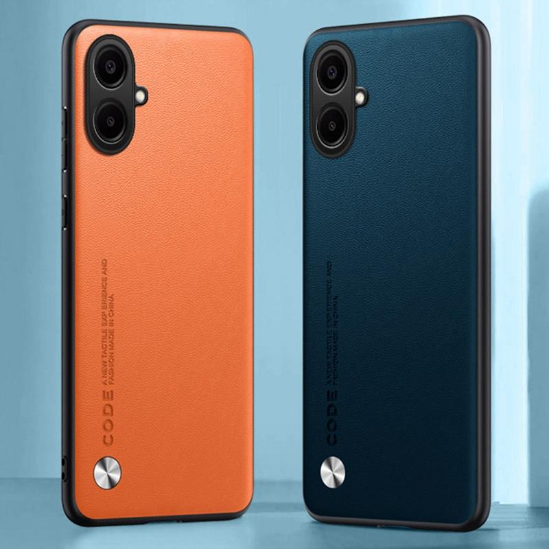 Luxuriöse PU-Lederhülle für Samsung Galaxy A07 4G Rückseite Silikon Stoßfest Vollschutz Handyhülle für Samsung A07 Coque