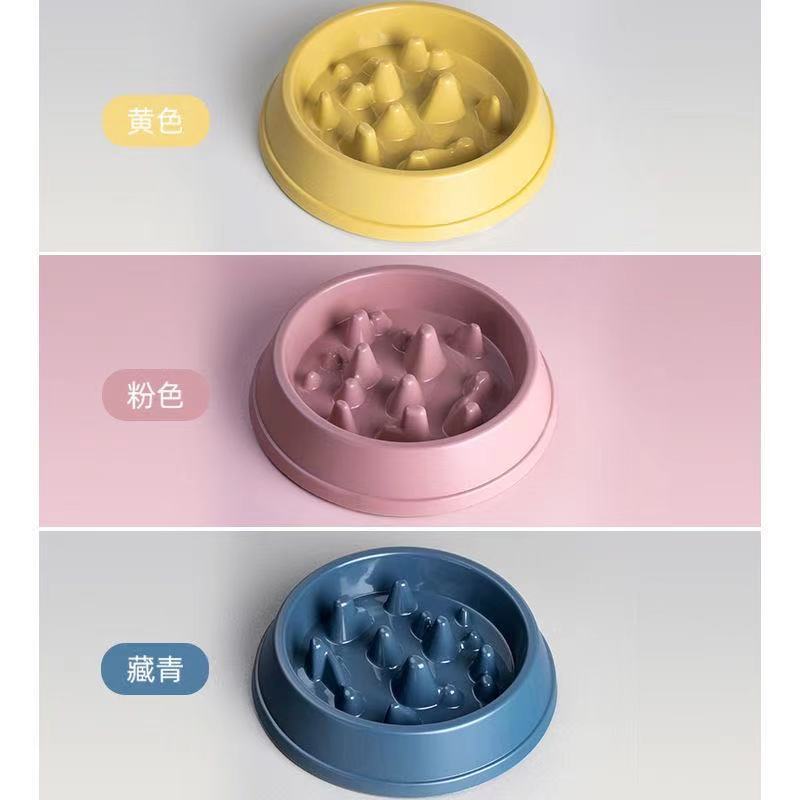 One piece of dog anti-choking slow food bowl dog bowl dog basin feeder cat bowl pet supplies dog food bowl cat food basin