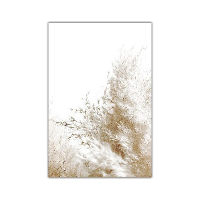 Autumn Nature Landscape Nordic Poster Grassland Flowers Leaves Canvas Print Wall Art Painting Scandinavian Home Decor Picture