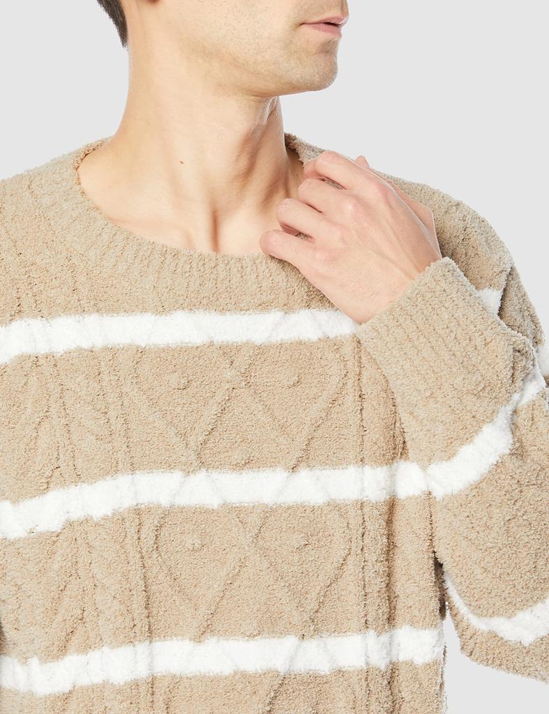 Gelato Pique HOMME Border Arran Pullover PMNT215911 BEG M Men's