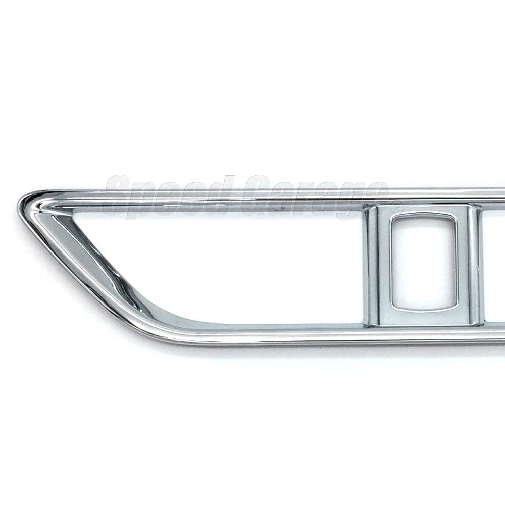 Speed Garage Silver Plated Front Air Conditioner Vent Frame Garnish for Toyota and Esquire 80 Perfect for interior and Noah, Voxy, Series. dress-up