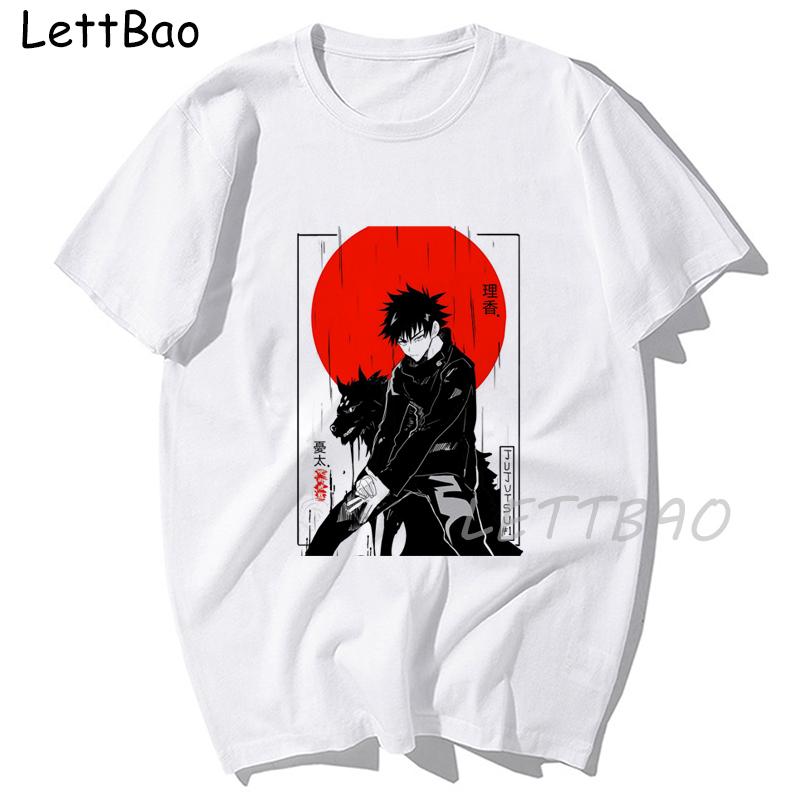 Funny Jujutsu Kaisen T Shirt Anime Shirt Short Sleeve Satoru Gojo Print Summer Tops Japanese Style