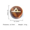 25Pcs/1Pack Natural Crystal Quartz Agate Rune Letters Unperforated Discs Set,Palm Stones Viking Nordic Amulet Divination Ornaments Decoration Jewelry