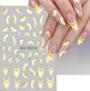 French Nail Stickers Liner Nail Art Decals Colorful Sliders Manicure Decor Summer
