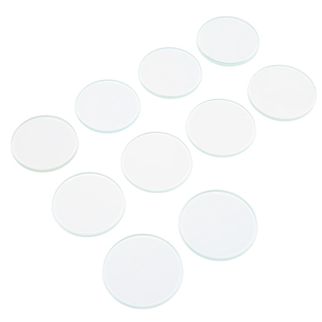 Round Flat Watch Lens Professional Round Flat Glass Replacement Parts for Watchmaker Repair