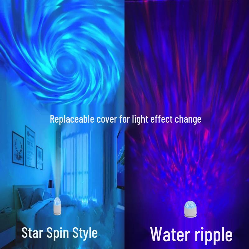 Aurora Water Wave USB Remote Control Bedside Light