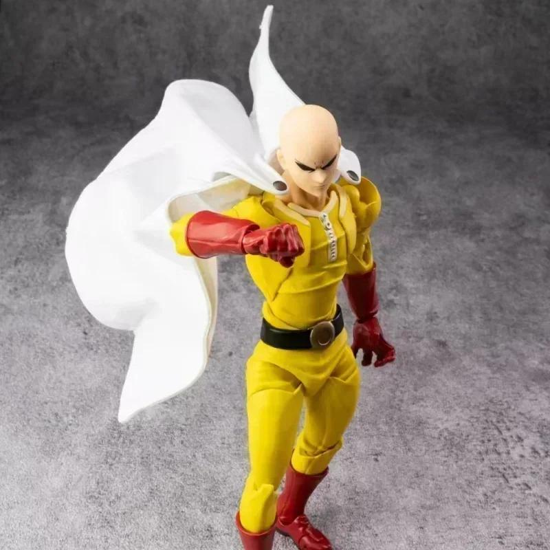 In Stock Kaiyodo Revoltech Amazing Yamaguchi One Punch Man Saitama Anime Action Figures Ko Model Collection Toys Kids Gifts NEW Poseable Articulated 4
