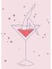 Funny Leg Lets Drink Pink Wine Cocktail Martini Posters Canvas Paintiing Nordic Wall Art Picture For Living Room Home Decor