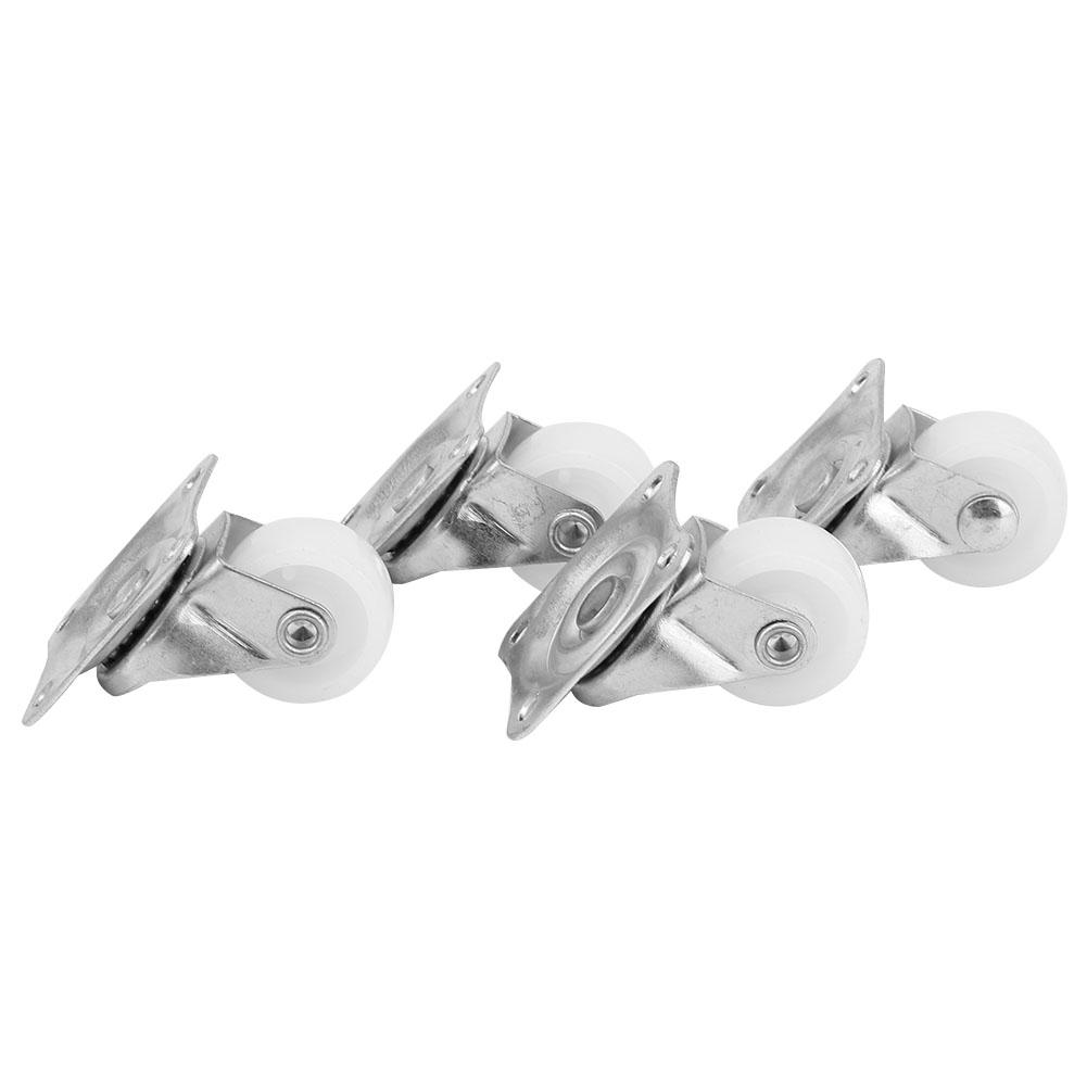 4 Pcs 1inch Swivel Caster 20Kg Capacity Nylon Material for Cart DIY Accessory Furniture Wheel