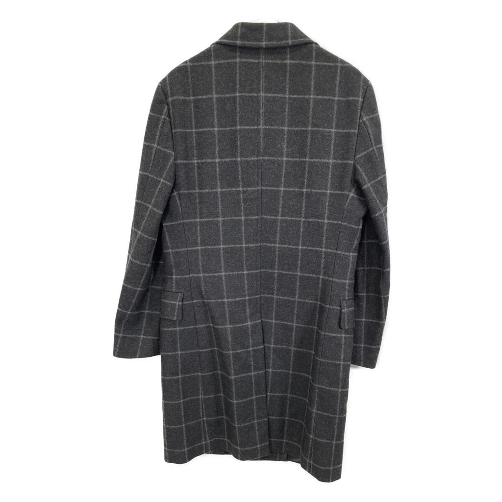 L.B.M.1911 Black 5636 Wool Chester Coat Coat M Dark grayUsed