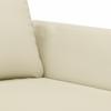 Vidaxl 2-Osobowa Sofa Z Poduszkami, Kremowa, Sztuczna Skóra