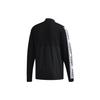 Adidas Logo Stand Collar Long Sleeve Zip Jacket Retro Sports Jacket Men Jacket Black DW7889