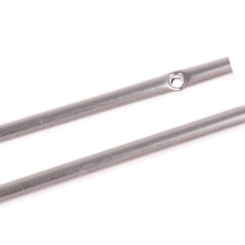 5Pcs Different Length Wind Chime Tubes Set Silver Tone Wind Chime Making Kit
