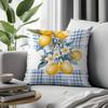 Pc Yellow Lemon Singlesided Printed Pillowcase for Car Seats and Home Decor Suitable for Home and Office Decoration
