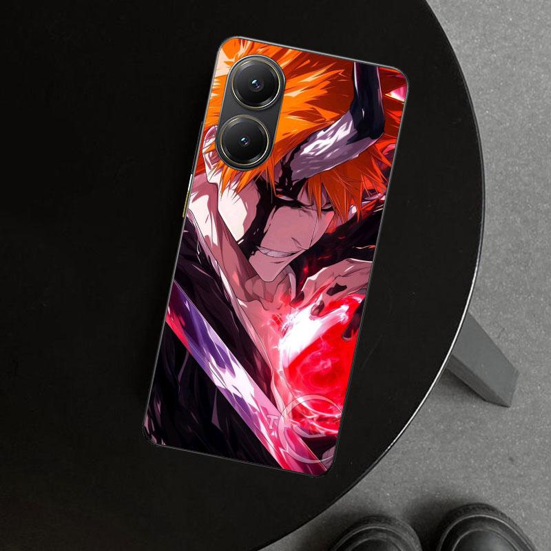 Kurosaki Ichigo Bleach Phone Case Cover for Xiaomi Poco X6 X5 X7 Pro F7 Ultra Redmi 15C 15 13C 13 12C 12 10C 10 10A 9C 9A 9T 9 C