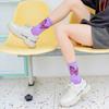 Ladies' Butterfly Printed Socks - Soft, Comfortable, and Trendy Candy Colors  Fashionable Street and Sports Socks, Suitable for All Seasons