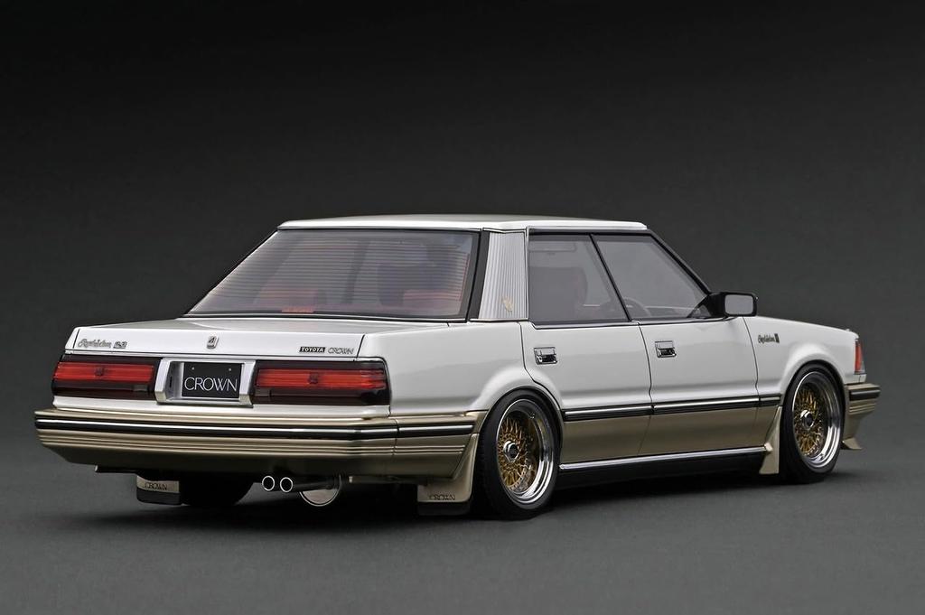 Ignition Model Scale Toyota Crown Royal Saloon G Pearl Finished Model IG3826 TK.Company 1/18 3.0 (120) White/Gold