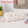 Casual Corduroy Cartoon Student Pen Case With Large Capacity For School And Office Use