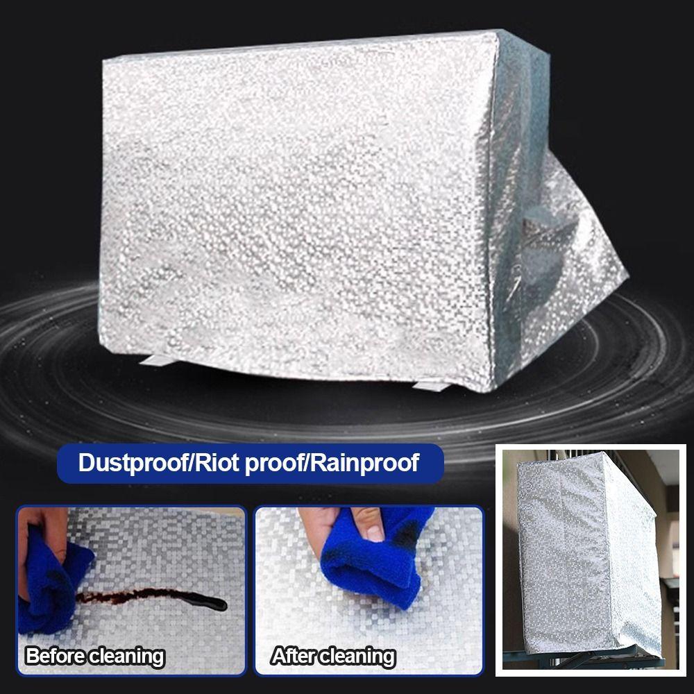 Silver Air Conditioner Cover Thickened Sunscreen Cover New Air Conditioner Heat-insulating  Outdoor