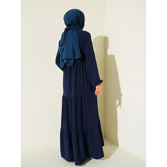 2024 Fall/Winter Women's Casual Solid Color High Neck Long Sleeve Knitted Dress