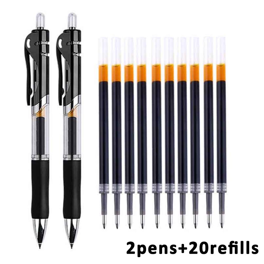 Press Pen K35 Gel Pen 0.5 Mm Red Blue Black Refill Bullet Head Signature Pen Scrapbook School Office Stationery Supplies