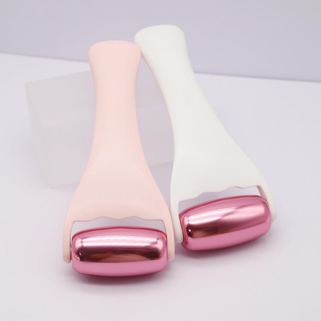 Cross-Border Metal Rose Gold Facial & Body Ice Massage Roller