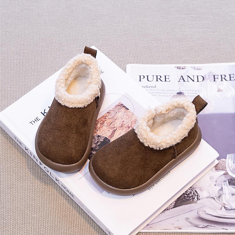 Kids Lightweight Warm Fleece Lined Anti Slip Winter Snow Boots For Boys And Girls 26