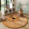 Nordic Style Carpets for Living Room Plush Round Bedside Rug Large Area Children Bedroom Decor Carpet Thickend Cartoon Floor Mat