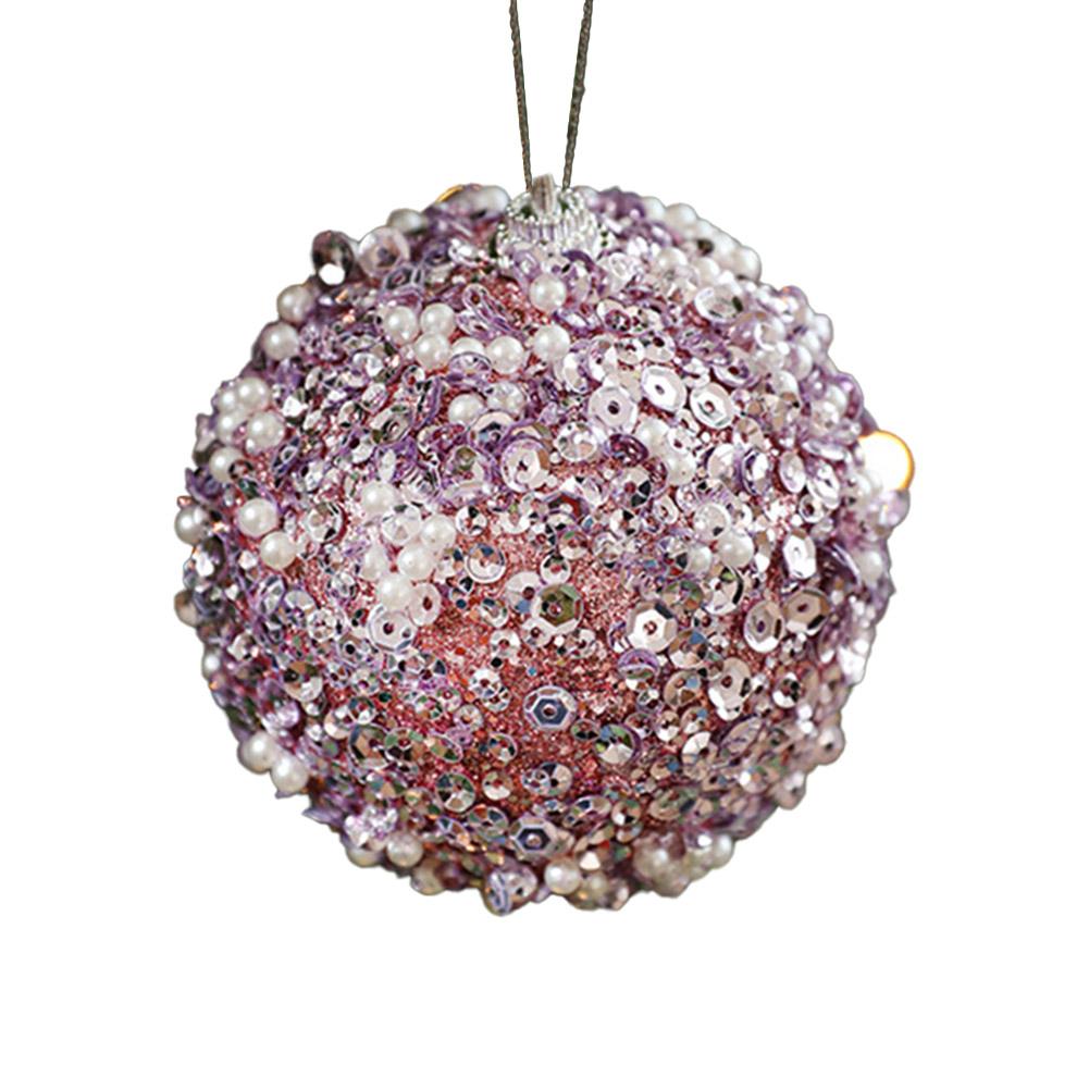 1pc 8cm Glitter Christmas Ball Ornaments For Christmas Tree Decor Hanging Balls Christmas Ball Ornaments Holiday Seasonal Déco