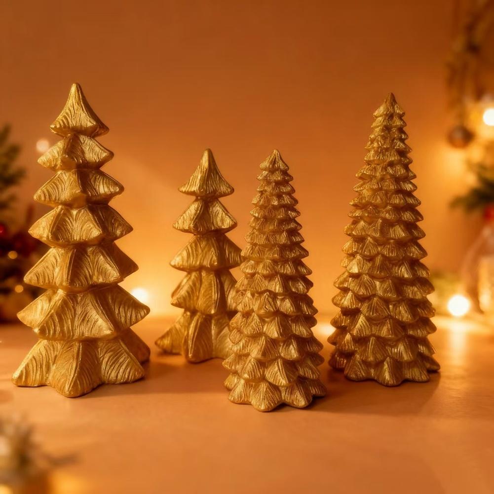 

Four Piece Resin Christmas Tree Decorations Set for Indoor Use Designed for Window Display and Enhancing Holiday Decor China Mainland