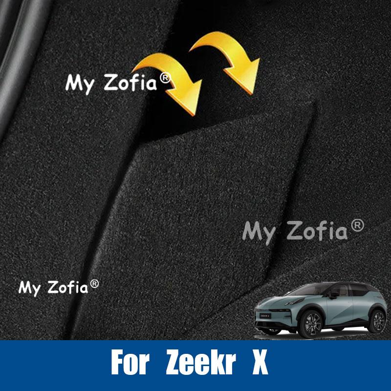 Car Rear Trunk Storage Partition Board Cargo Organizer Separator Anti-Scratch Stowing Panel Accessories For Zeekr X 2026 2027