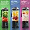 Portable Blender for Making Smoothies, 24 Oz Cordless Personal Juicer/protein Shaker Cup, BPA-free, Leak-proof Lid, Rechargeable.