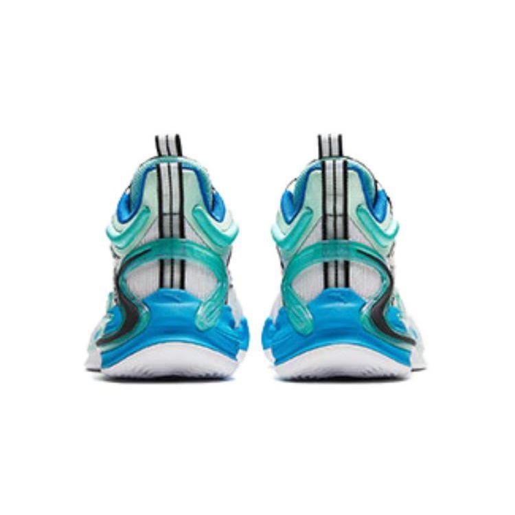 Anta Kinder Whirlwind 2.0 Rutschfeste Low-Top Basketballschuhe Kinder Sneaker Weiß Schwarz 312421122-3