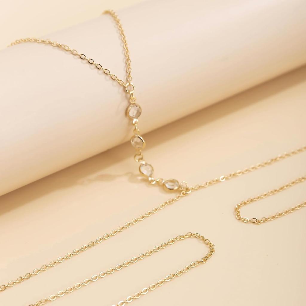 Body Chain Jewelry for Women, Layered Waist Chain for Bikinis | Sexy Body Jewelry, Adjustable Fit, Chest Belly Chain, Gold & Silver Options, Beach
