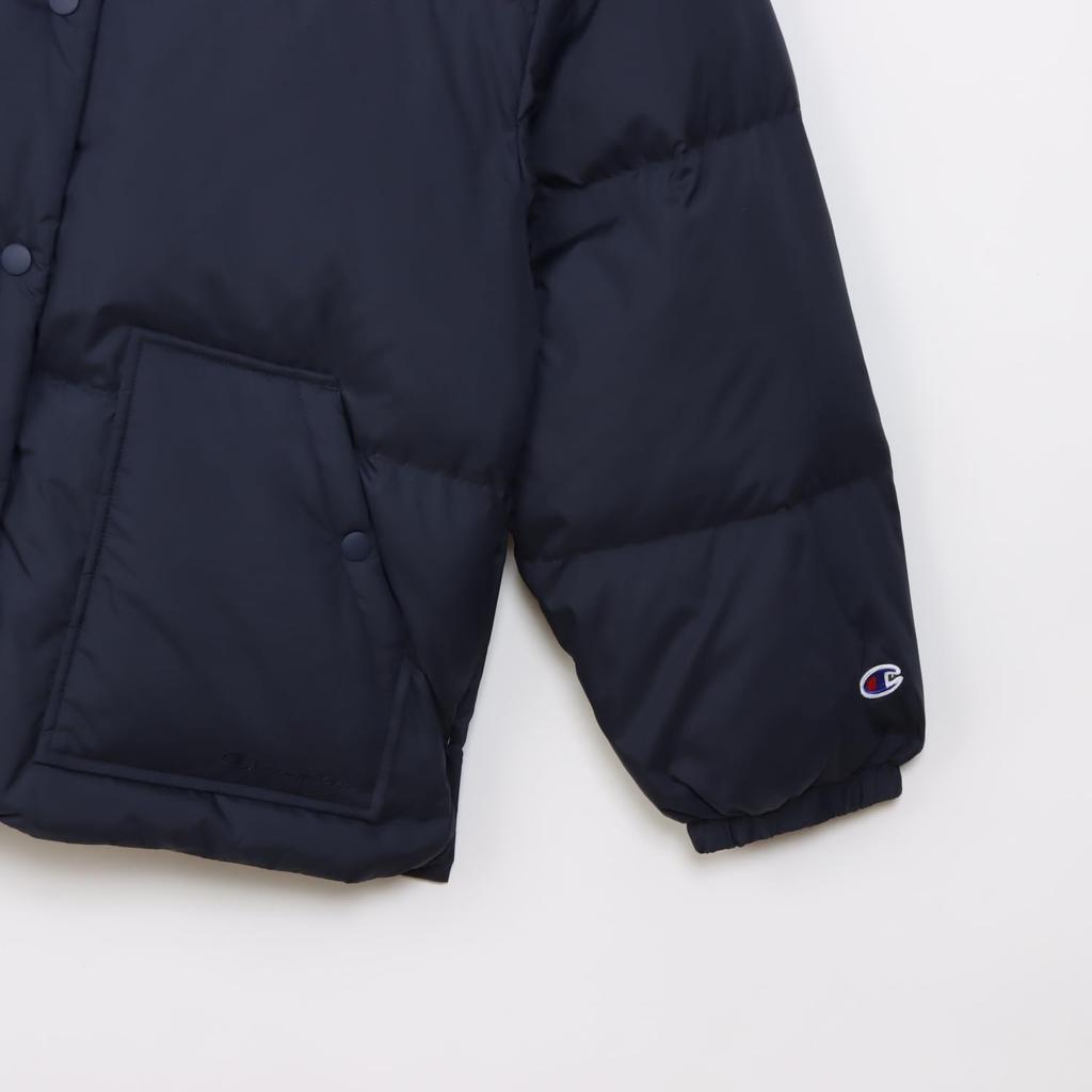 Champion Long Sleeve Hooded Jacket with Embroidered Script Midnight Blue Women's Zip-Down Logo, CW-C605,