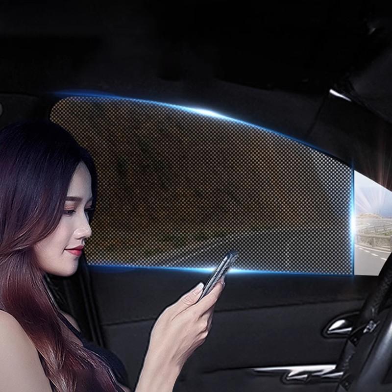 Magnetic Car Sun Shade Anti-UV Front/Rear Window Sunshield Shadow Mesh Glass Shading Car Privacy Shield Auto Interior
