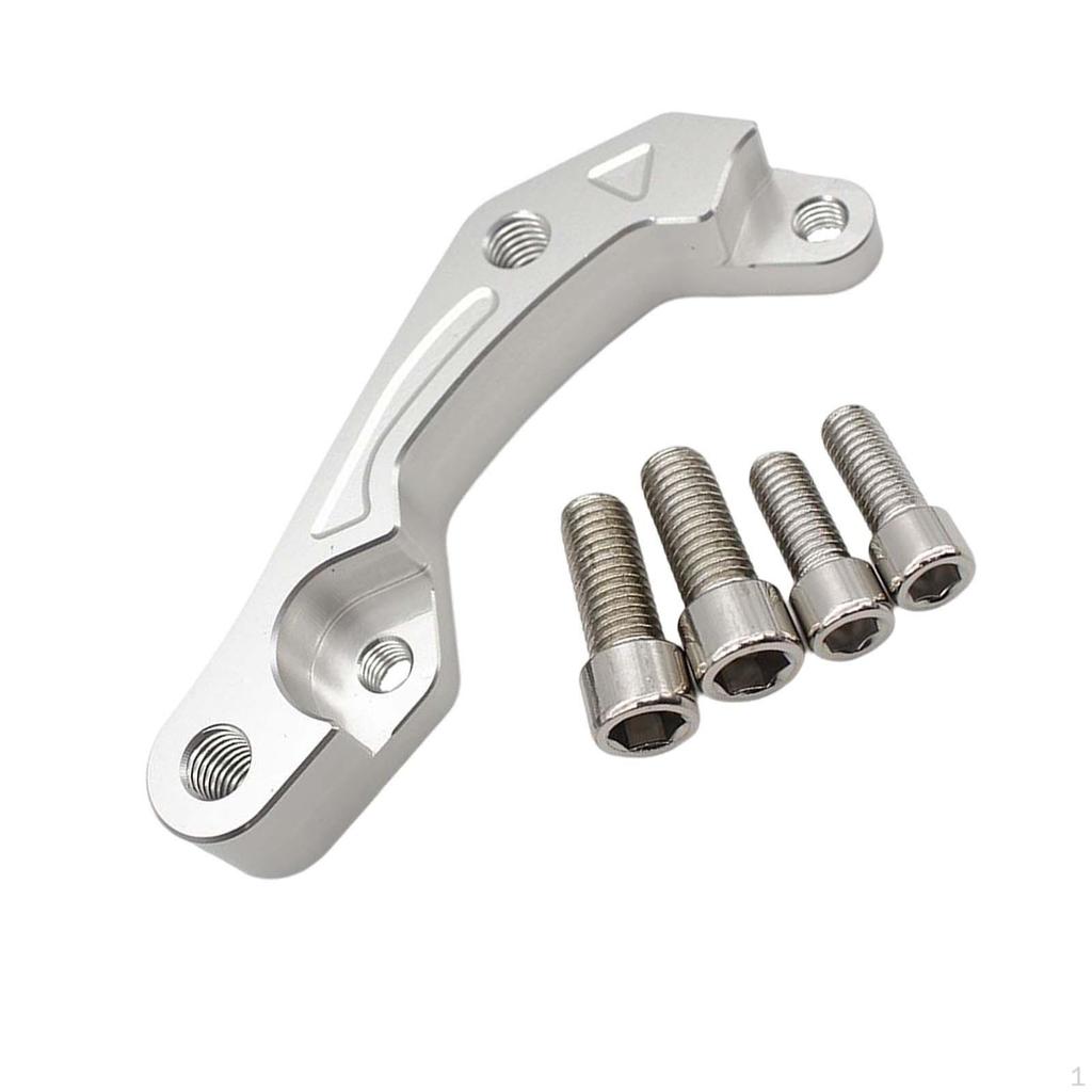 Brake Caliper Adapter Bracket, Aluminum Alloy Durable with Mounting Screws Fit Replace Spare Parts