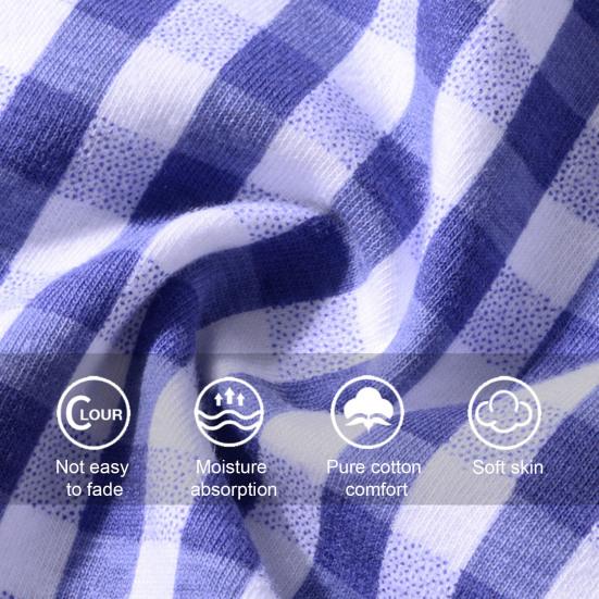 Pánské boxerské spodní prádlo Pružný pás v polovině pasu Kostkované šortky Kalhotky U-konvexní Prodyšné kalhotky Denní nošení