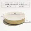 HIGHAWK Illuminated Display Stand LED Display Light Ambiance USB Type Lamp Base Three Colors Spotlight Tabletop Interior Decor Dimmable (Round, 10cm