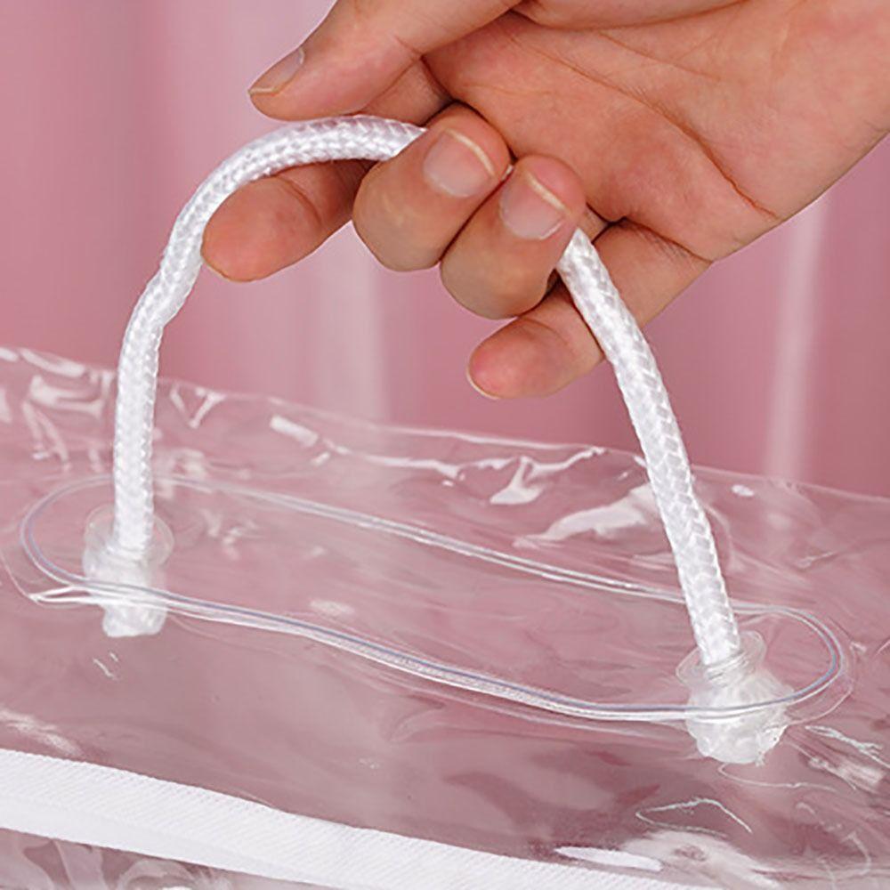 PVC Pillow Storage Bags Transparent Quilt Packing Bag Durable Blanket Storage Container