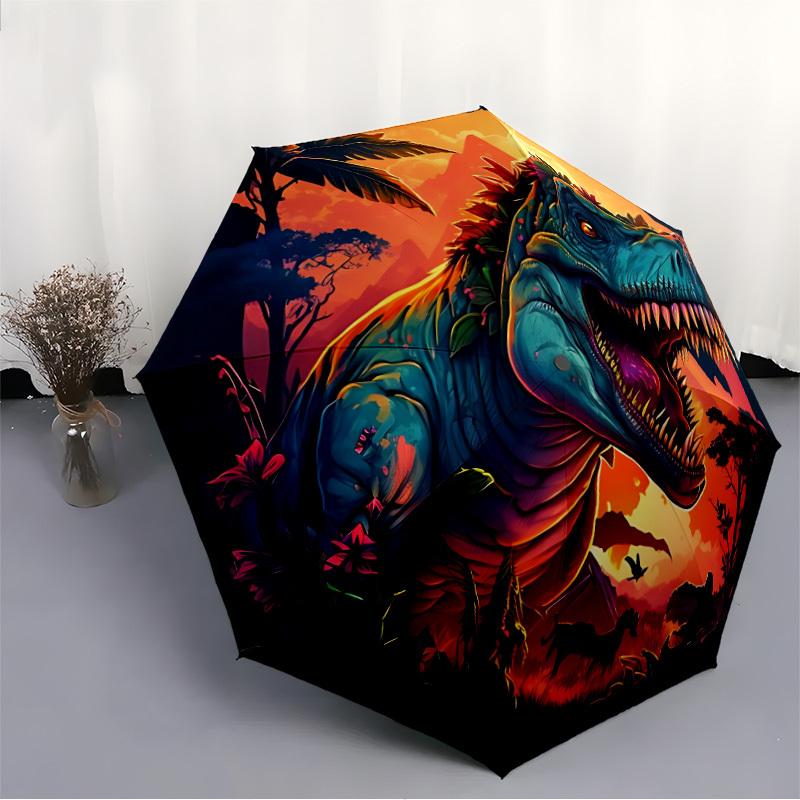 1pc Dinosaur Automatic Open/close, All-Season Portable Folding Umbrella for Friends, Travel, Everyday, Events yy250812145