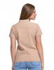 Women's Cotton Polo Shirt with Collar MORAJ 3XL BEIGE
