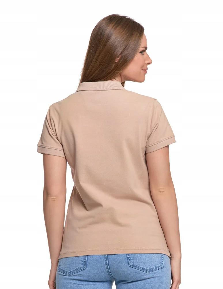 Women's Cotton Polo Shirt with Collar MORAJ 3XL BEIGE