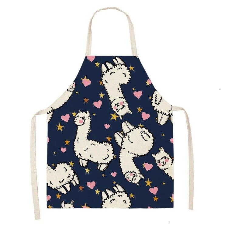 1psc Camel Sheep Stone Print Linen Cloth Without a Dincapon Kitchen Apron In the Kitchen Kitchen Apron Apron Kitchen Apron