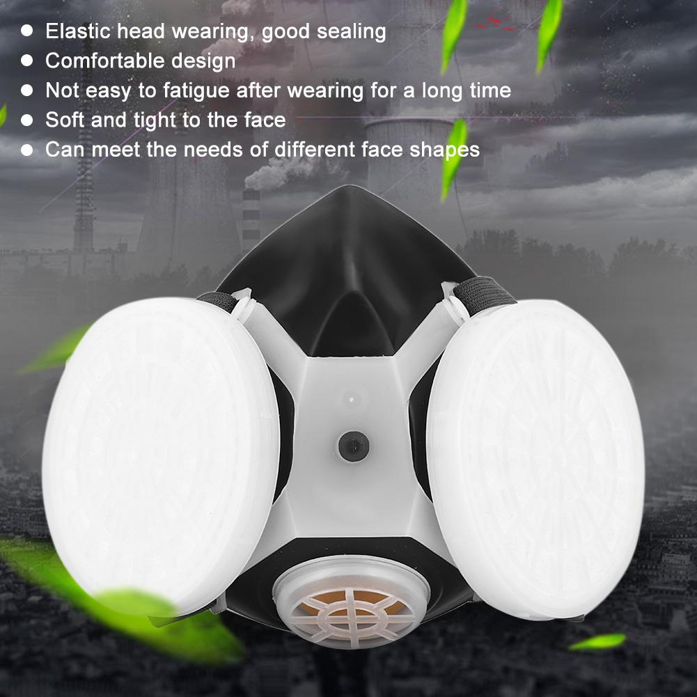 Breathable Dust Proof Face Mouth Guard Dual Filters Box Particulate Filtration for Labor Cutting