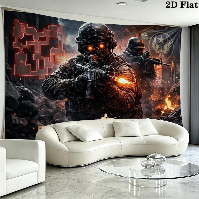 csgo Wall Tapestry Aesthetic Wall Hanging Printed Fabric Blanket Decorative Tapestries for Bedroom Living Room Home Decor