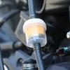 Motorcycle Inline Fuel Filter with Rubber Hose Replacement for Motorcycle Fuel System Cleaner Scooter Dirt Bike ATV Fuel Filter