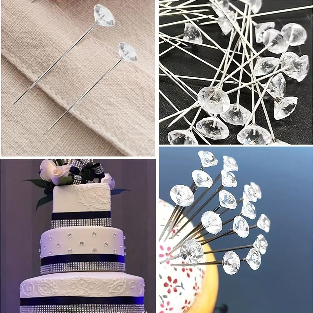 100/200/300Pcs DIY Position Straight Pins Storage Box Bouquet Pins Wedding Corsages