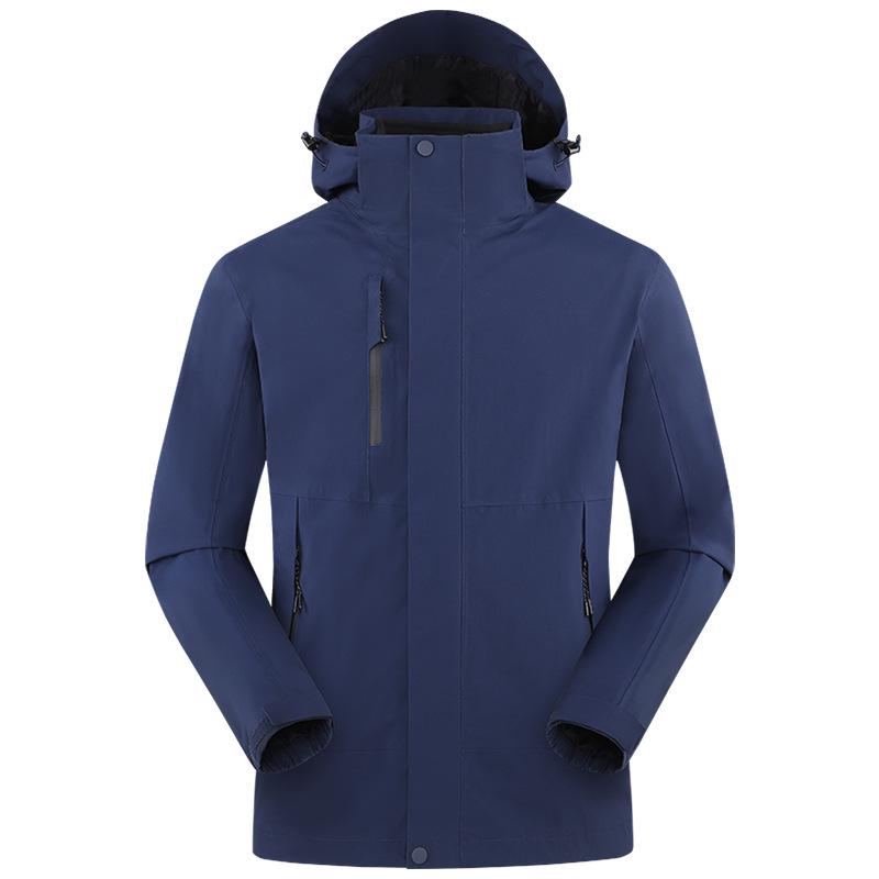 Premium 3-in-1 Outdoor Shell Jacket - Corporate Logo, Windproof, Waterproof, Ideal for Hiking and Mountaineering.